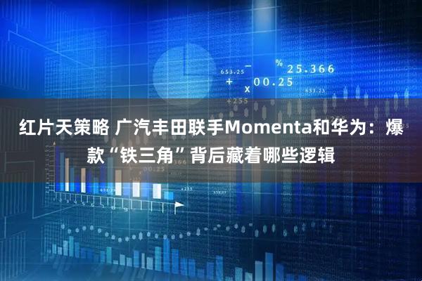 红片天策略 广汽丰田联手Momenta和华为：爆款“铁三角”背后藏着哪些逻辑